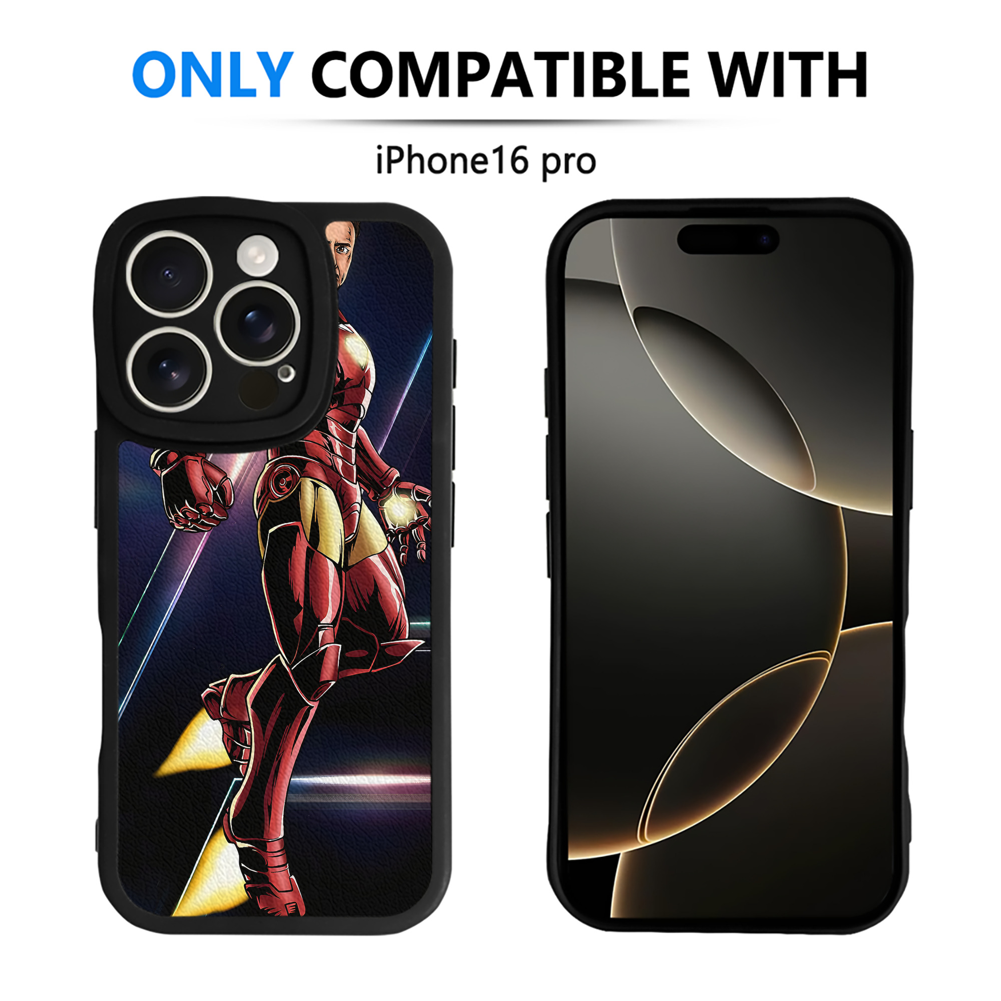 （画像用） アベンジャーズ The Avengers 【iPhone 16シリーズ対応】シリコンスマホケース（レザー調） 材質：シリコン